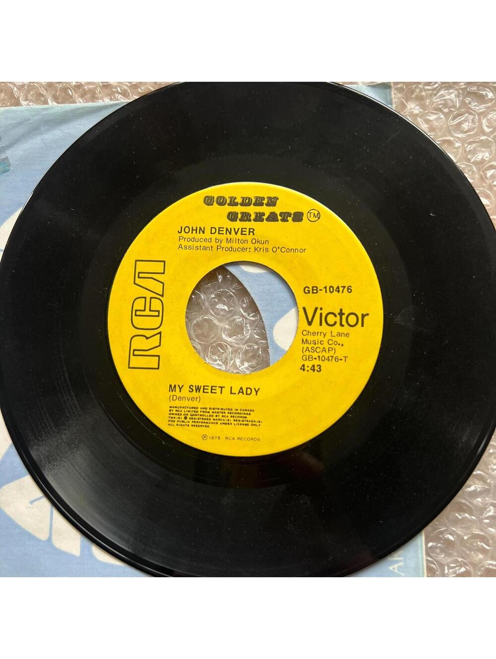 John Denver – Thank God I'm A Country Boy 45rpm 7' Vinyl Record R86